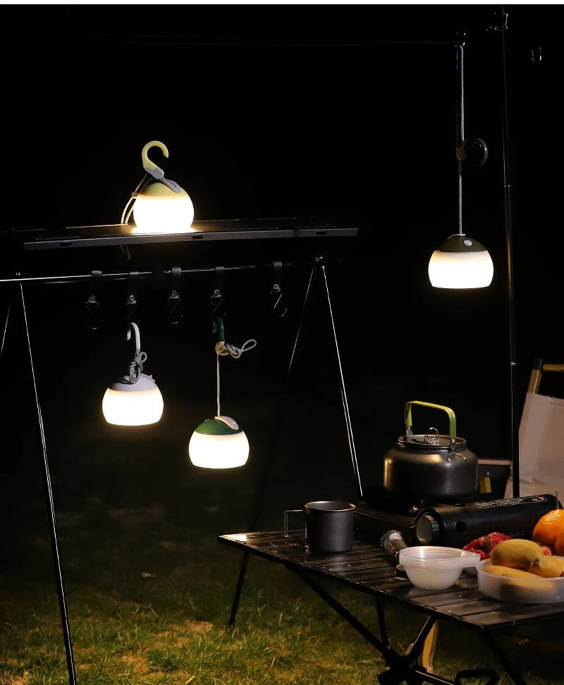 Portable Camping Tent Hanging Light – USB Rechargeable LED Lantern for Outdoor Adventures, Emergency Lighting, and Night Camps