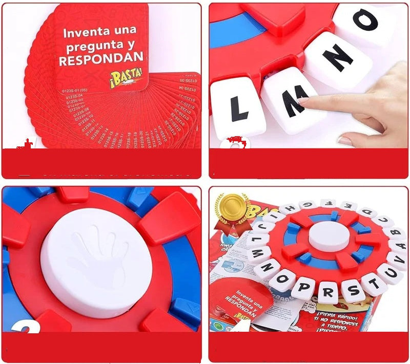 Spanish Word Board Game for Kids & Family – Fast-Paced Interactive Educational Toy Boosting Vocabulary, Spelling, and Quick Thinking Skills