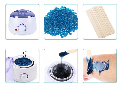 Electric Wax Warmer Kit – 500ml Professional Hot Wax Melting Pot with Accessories for Smooth Facial & Full Body Hair Removal
