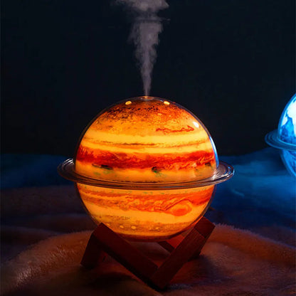 Galaxy Humidifier with Colorful Lights – USB Air Humidifier with Large Spray Output, Night Light Function, and Relaxing Atmosphere for Bedrooms, Homes, and Office Use