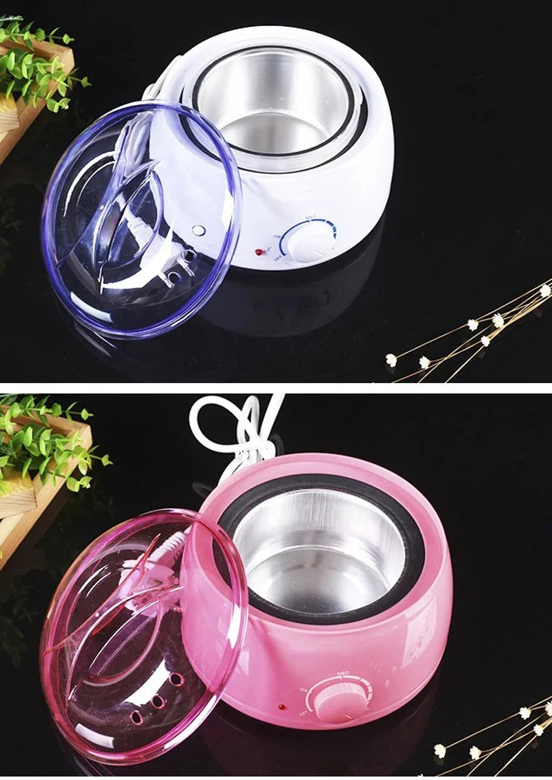 Electric Wax Warmer Kit – 500ml Professional Hot Wax Melting Pot with Accessories for Smooth Facial & Full Body Hair Removal