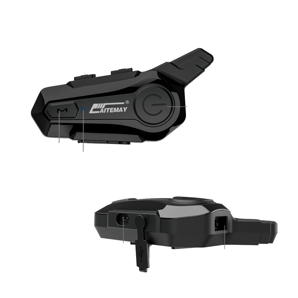 Bluetooth Motorcycle Helmet Intercom Headset – 1000M Wireless Interphone, Hands-Free Calls, Crystal Clear Audio for 2 Riders Touring & Adventure