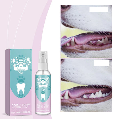 Pet Dental Spray – Fast-Acting Oral Care Solution for Dogs & Cats, Removes Plaque, Tartar, Stains, and Yellowing