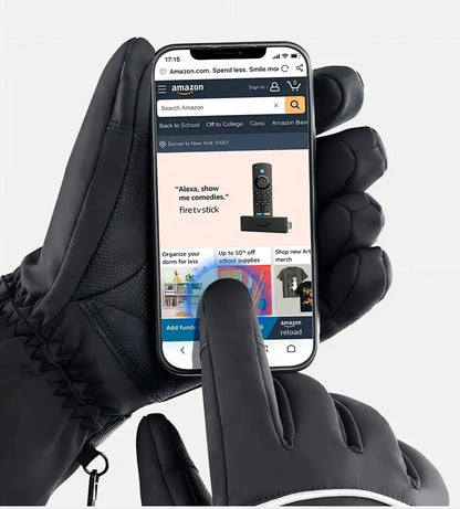 Heated Motorcycle Gloves – Waterproof Winter Riding Gear with Rechargeable Battery, Touchscreen Function, and Superior Thermal Protection