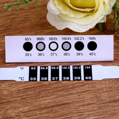 Reusable Flexible Forehead Fever Thermometer Strip – Temperature Test Tool, Color Changing Design for Easy Home Health Monitoring