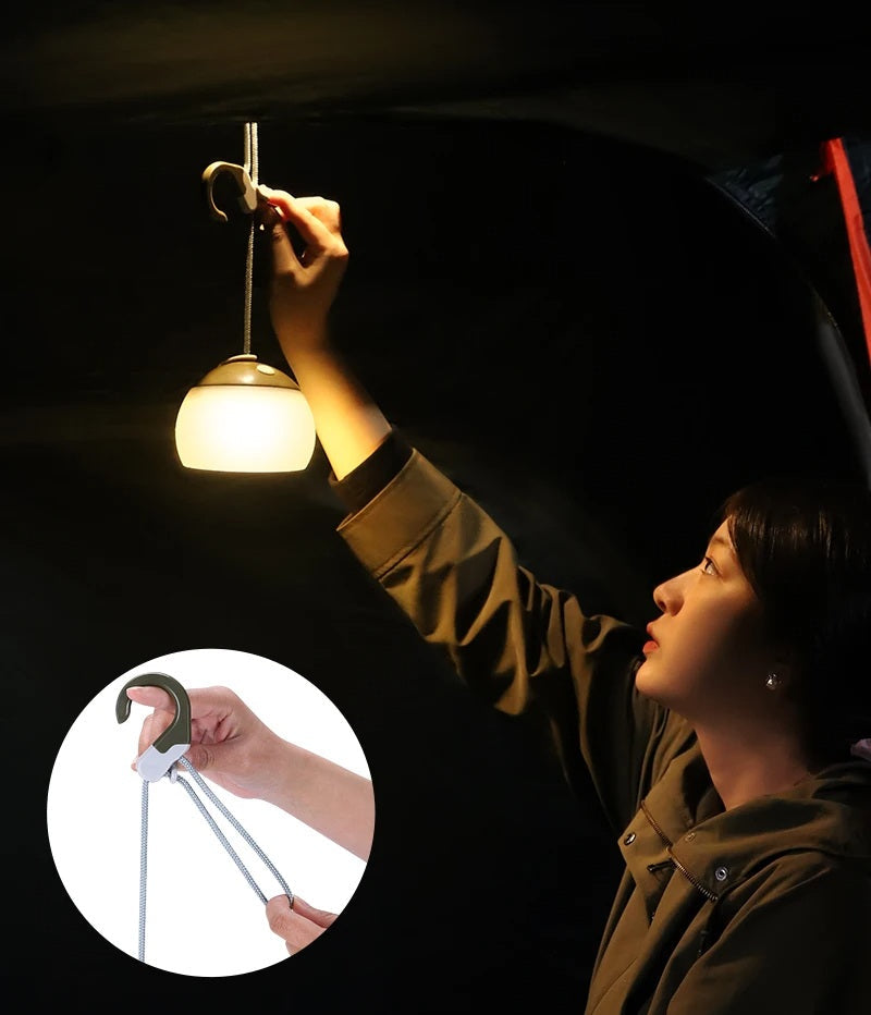 Portable Camping Tent Hanging Light – USB Rechargeable LED Lantern for Outdoor Adventures, Emergency Lighting, and Night Camps