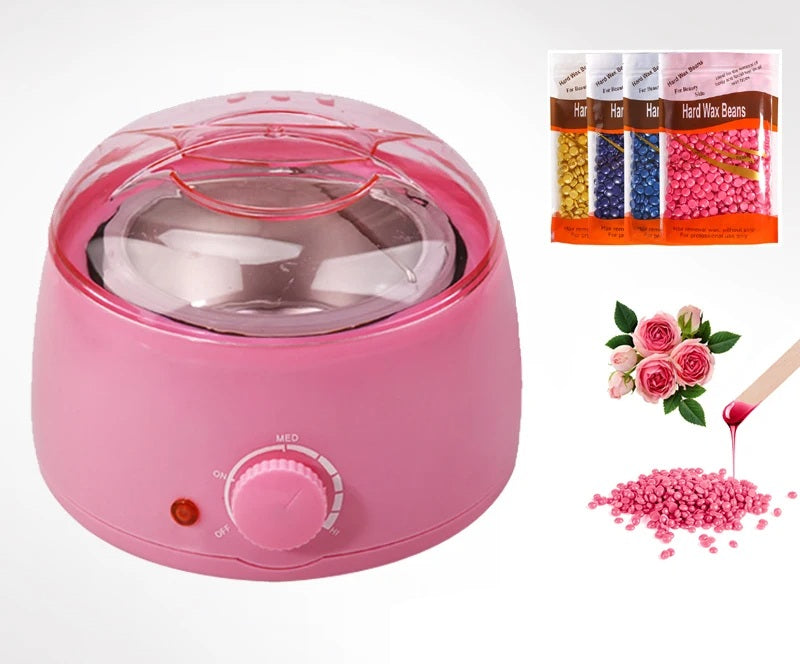 Electric Wax Warmer Kit – 500ml Professional Hot Wax Melting Pot with Accessories for Smooth Facial & Full Body Hair Removal