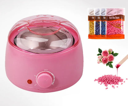 Electric Wax Warmer Kit – 500ml Professional Hot Wax Melting Pot with Accessories for Smooth Facial & Full Body Hair Removal