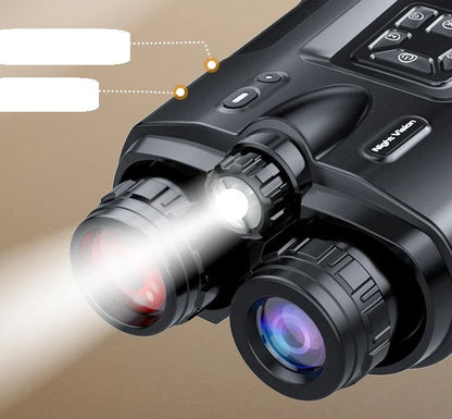 Night Vision Binoculars 4K Infrared Goggles – 5000mAh Rechargeable, 8X Zoom, See 600 Meters in Complete Darkness for Hunting & Surveillance