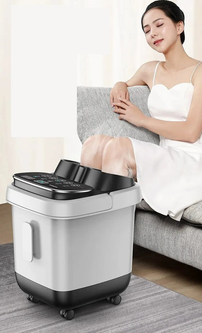 Automatic Foot Spa Bath – Heated Electric Massager Tub with Constant Temperature & Bubbles for Relaxing Feet Care