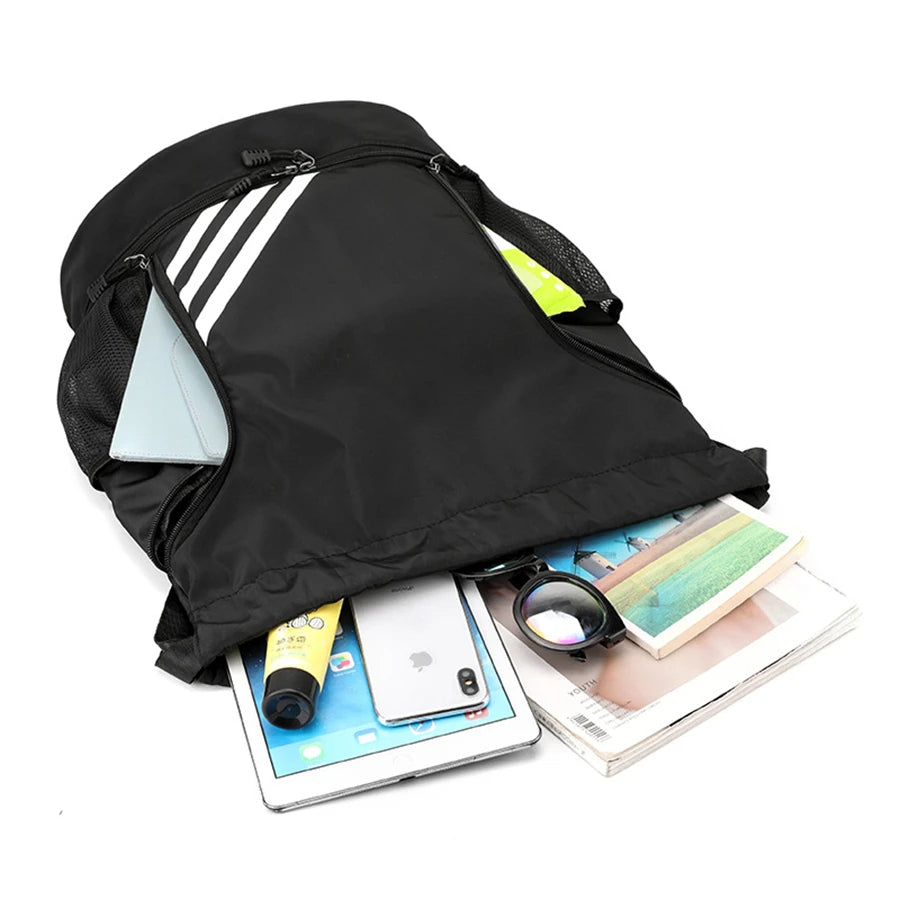 Basketball Sports Travel Backpack – Outdoor Waterproof Gym Bag with Ball Compartment for Swimming, Hiking, or Fitness Travel Use