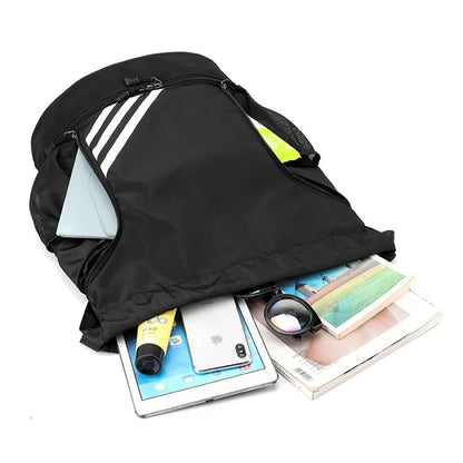 Basketball Sports Travel Backpack – Outdoor Waterproof Gym Bag with Ball Compartment for Swimming, Hiking, or Fitness Travel Use