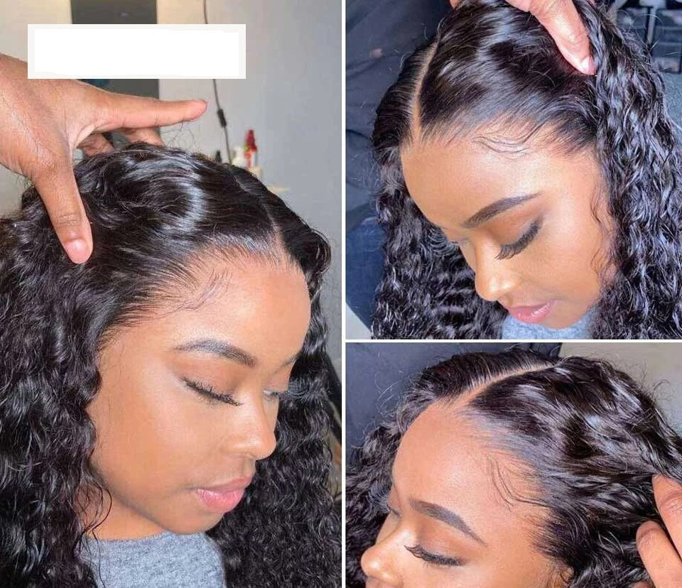 Kinky Curly HD Lace Frontal Wig – 100% Human Hair Deep Wave Brazilian Lace Front for Natural Looking Hairstyles