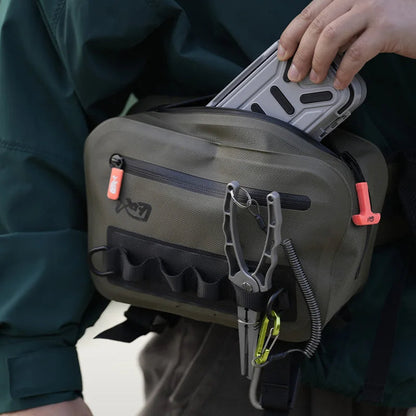 Waterproof Fishing Tackle Bag – Outdoor Waist Pack and Crossbody Design with Large Capacity for Storing Lures, Lines, and Fishing Accessories