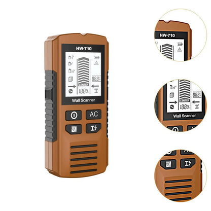 Multi-function Portable Wall Detector Tool with LCD Display – Compact and Portable Home Renovation Essential for Accurate Wall Scanning and Hidden Stud Detection with Ease