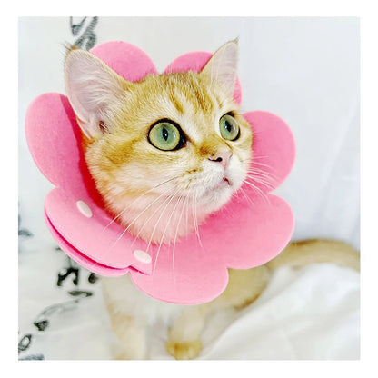 Adjustable Pet Recovery Collar – Protective Dog and Cat Cone for Anti-Licking, Surgery Wound Healing, Comfortable Neck Hood for Medical Care and Faster Recovery