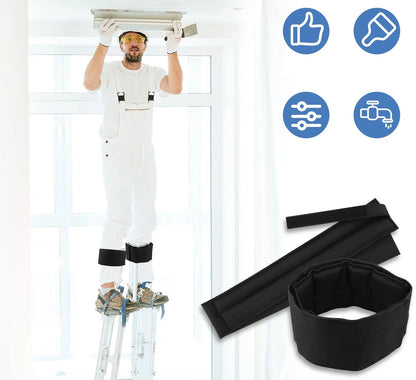 Drywall Stilt Straps – 2-Pack Adjustable Nylon Leg Bands with Padding for Comfort & Secure Fit