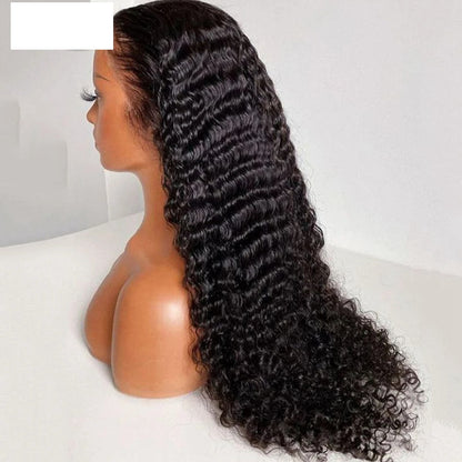 Kinky Curly HD Lace Frontal Wig – 100% Human Hair Deep Wave Brazilian Lace Front for Natural Looking Hairstyles