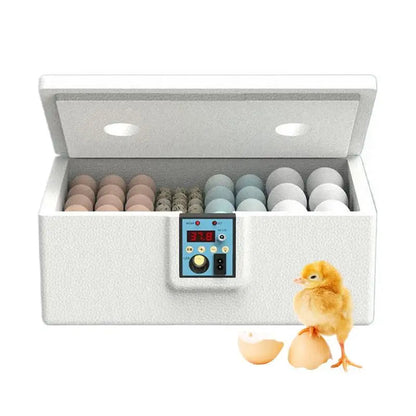 Automatic Egg Incubator - 10-25 Egg Turning Machine with Temperature Control for Duck, Poultry or Farming Lab Hatchery Use