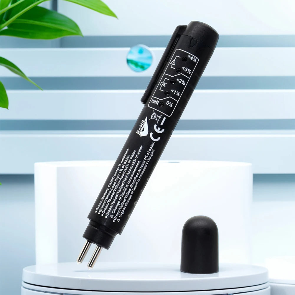 Automotive Brake Fluid Tester Pen – LED Indicator Tool for Accurate Car Brake Oil Diagnostics, Maintenance, and Safety Monitoring