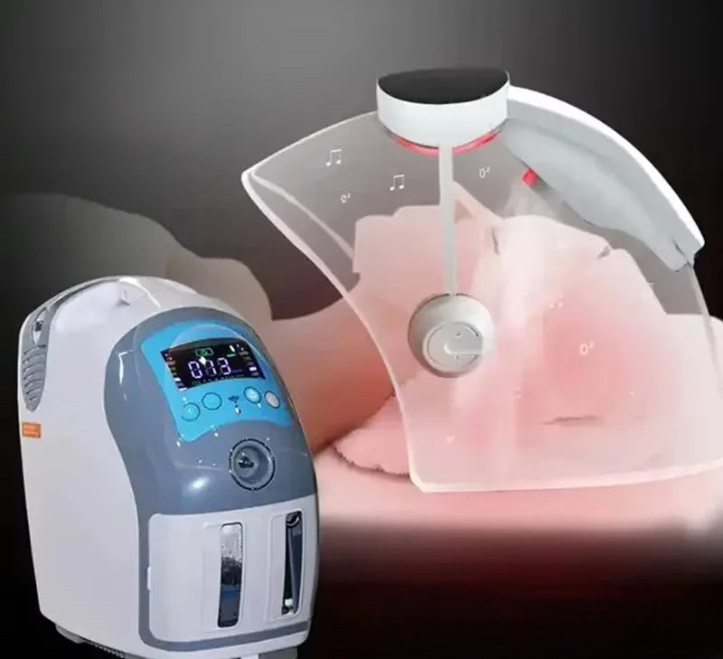 Hydrogen Oxygen Peeling Facial Mask - Hyperbaric Skin Care Machine for Acne, H2O2 Bubble Cleansing, Beauty Spa & At-Home Use