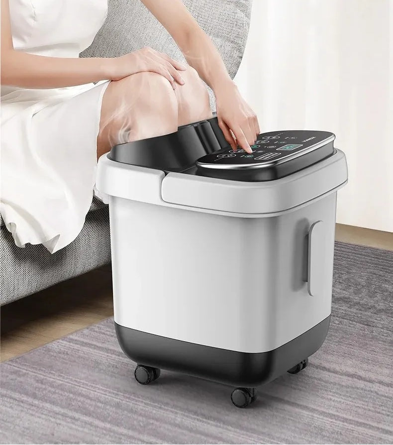 Automatic Foot Spa Bath – Heated Electric Massager Tub with Constant Temperature & Bubbles for Relaxing Feet Care
