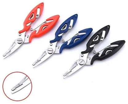 Stainless Steel Fishing Scissors – Multifunctional Hook Remover, Line Tying Clamp, and Durable Fishing Pliers for Cutting Lines and Essential Angling Accessories