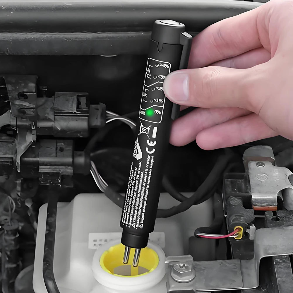 Automotive Brake Fluid Tester Pen – LED Indicator Tool for Accurate Car Brake Oil Diagnostics, Maintenance, and Safety Monitoring
