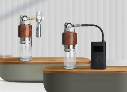 Capsulone USB Pneumatic Electric Coffee Maker – Portable Stainless Steel Espresso Machine for Home or Outdoor Use with Manual Extraction Power