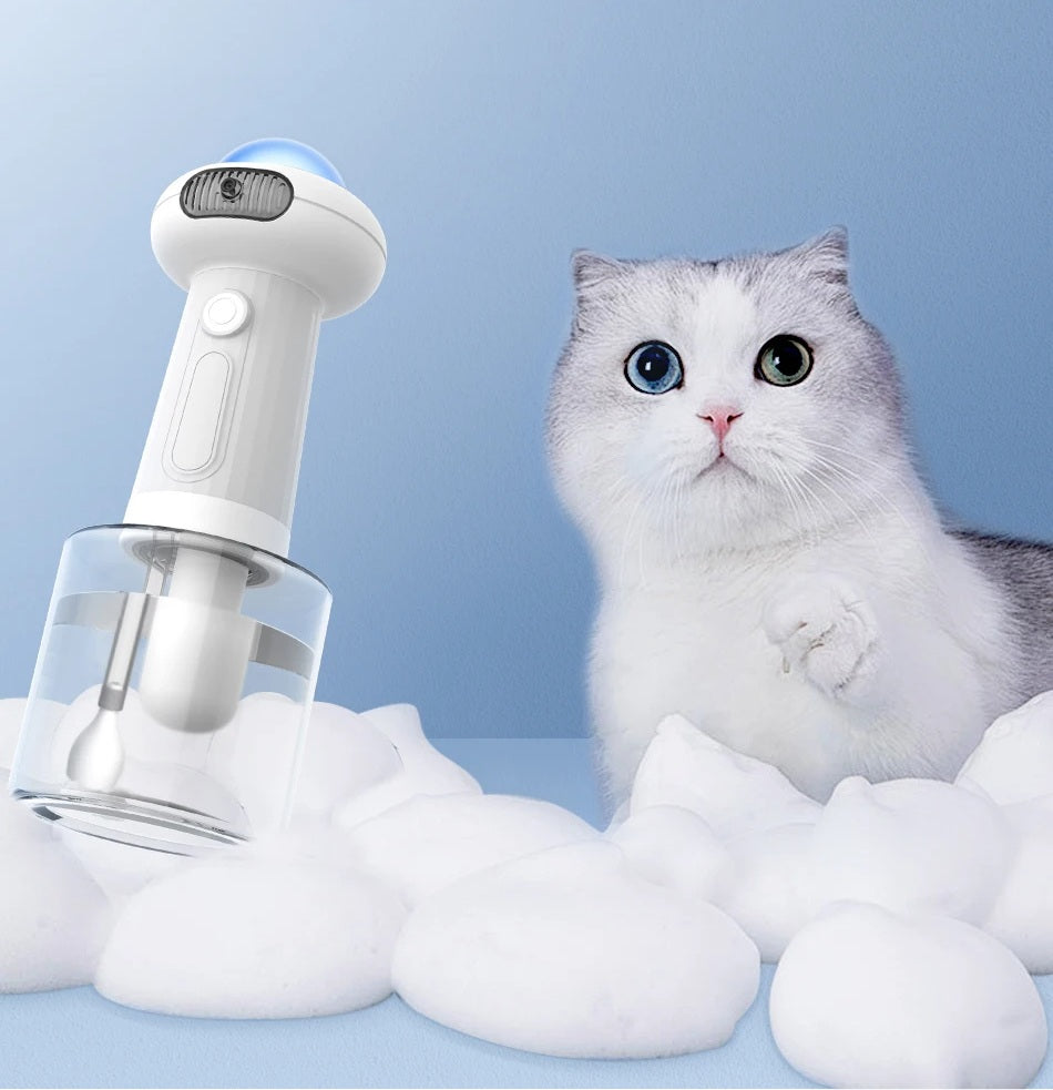 Automatic Dog Shampoo Sprayer – Rechargeable Pet Bath Mixing Bottle, IPX7 Waterproof Grooming Supplies for Dogs, Cats, Puppies, and Gentle Shampooing for Children’s Safety