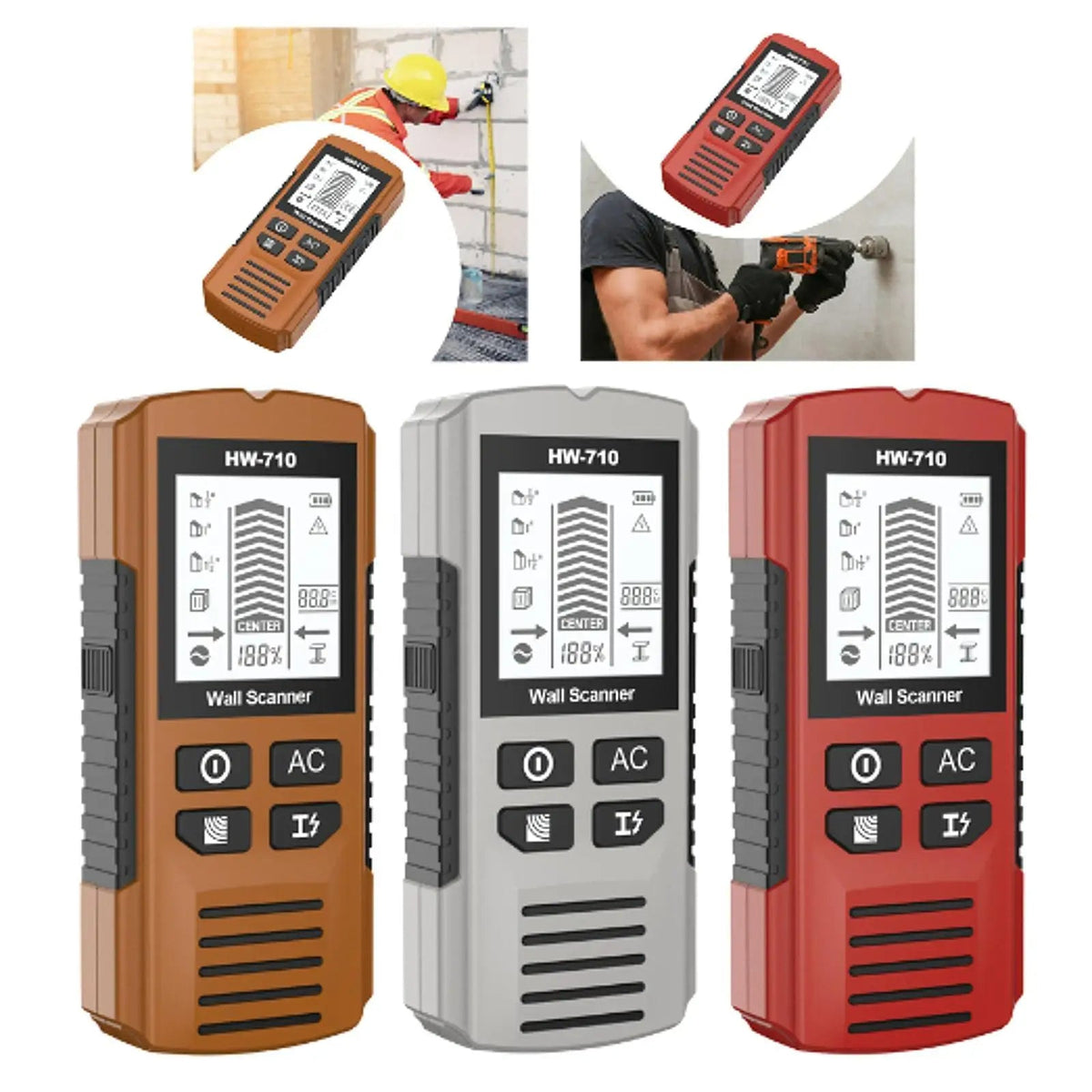 Multi-function Portable Wall Detector Tool with LCD Display – Compact and Portable Home Renovation Essential for Accurate Wall Scanning and Hidden Stud Detection with Ease