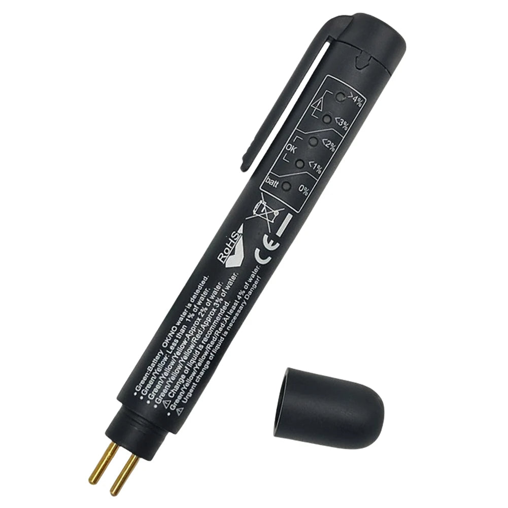 Automotive Brake Fluid Tester Pen – LED Indicator Tool for Accurate Car Brake Oil Diagnostics, Maintenance, and Safety Monitoring