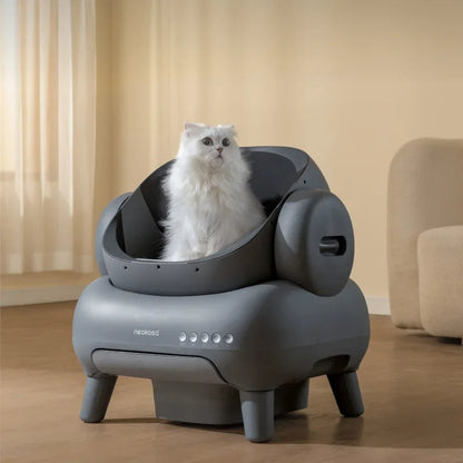 Automatic Cat Litter Box – Smart Self-Cleaning Open Cat Toilet System with Odor Control, Designed for Clean, Effortless Pet Care