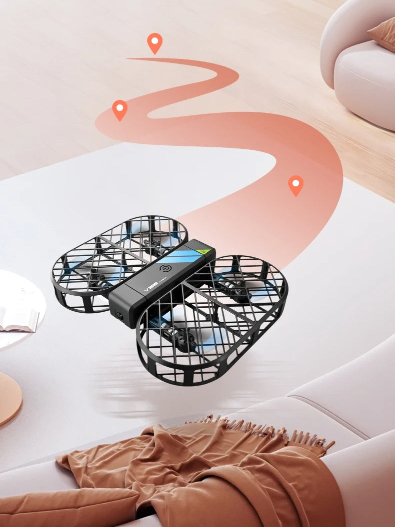 Foldable Remote Control Drone for Kids – Beginner-Friendly Aircraft with Aerial Photography, Safe Flying Toy, and Black Technology Design