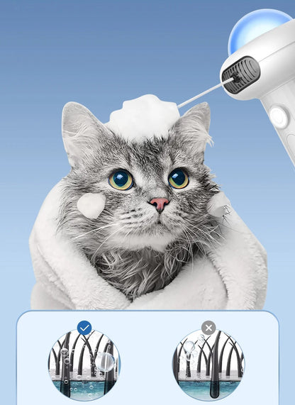 Automatic Dog Shampoo Sprayer – Rechargeable Pet Bath Mixing Bottle, IPX7 Waterproof Grooming Supplies for Dogs, Cats, Puppies, and Gentle Shampooing for Children’s Safety