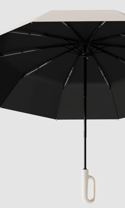 Extra-Large Reinforced Automatic Umbrella – Windproof, Rain-Resistant, UV-Blocking Ring-Buckle Design for Reliable All-Weather Protection