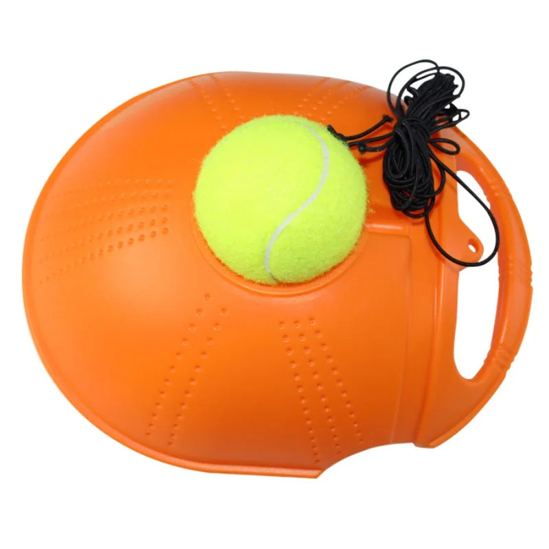Heavy Duty Tennis Training Aid – Self-Rebound Practice Trainer with Elastic Rope and Weighted Base, Perfect Partner for Solo Tennis Training and Ball Control