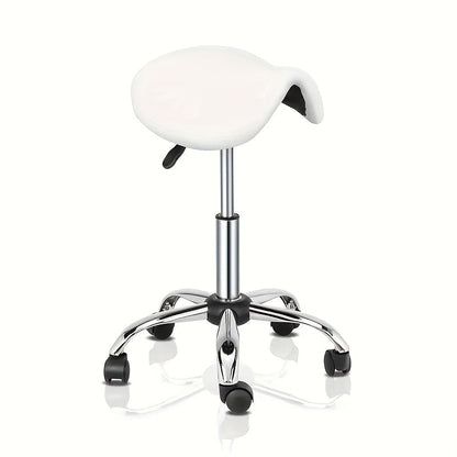 Adjustable Salon Stool with Backrest – 360° Swivel Height-Adjustable Modern Bar Chair for Kitchen, Spa, Salon and Home Use