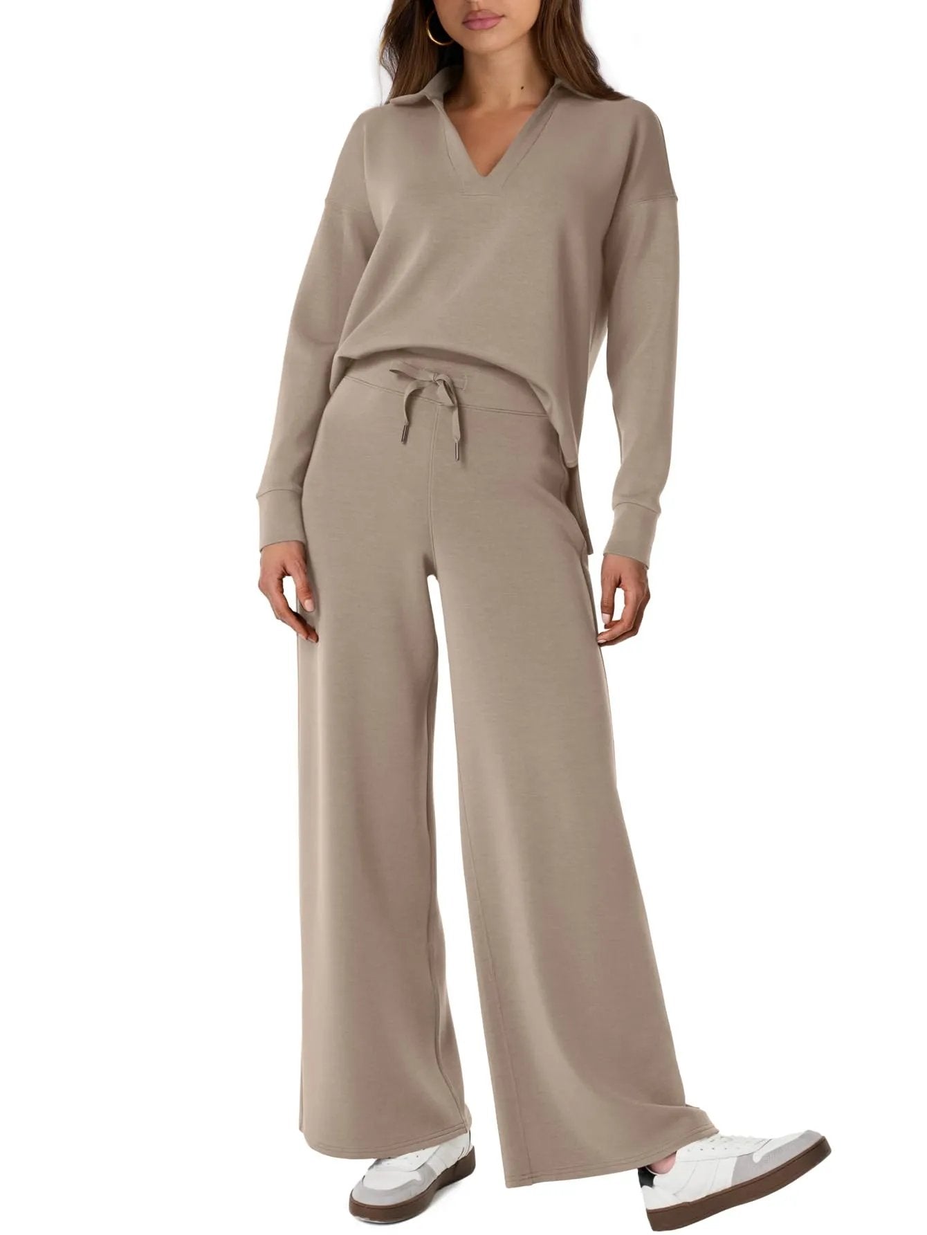 Constituent Women's 2 Piece Sets Outfits Casual Long Sleeve Sweatsuits Sets (Same as in the video)