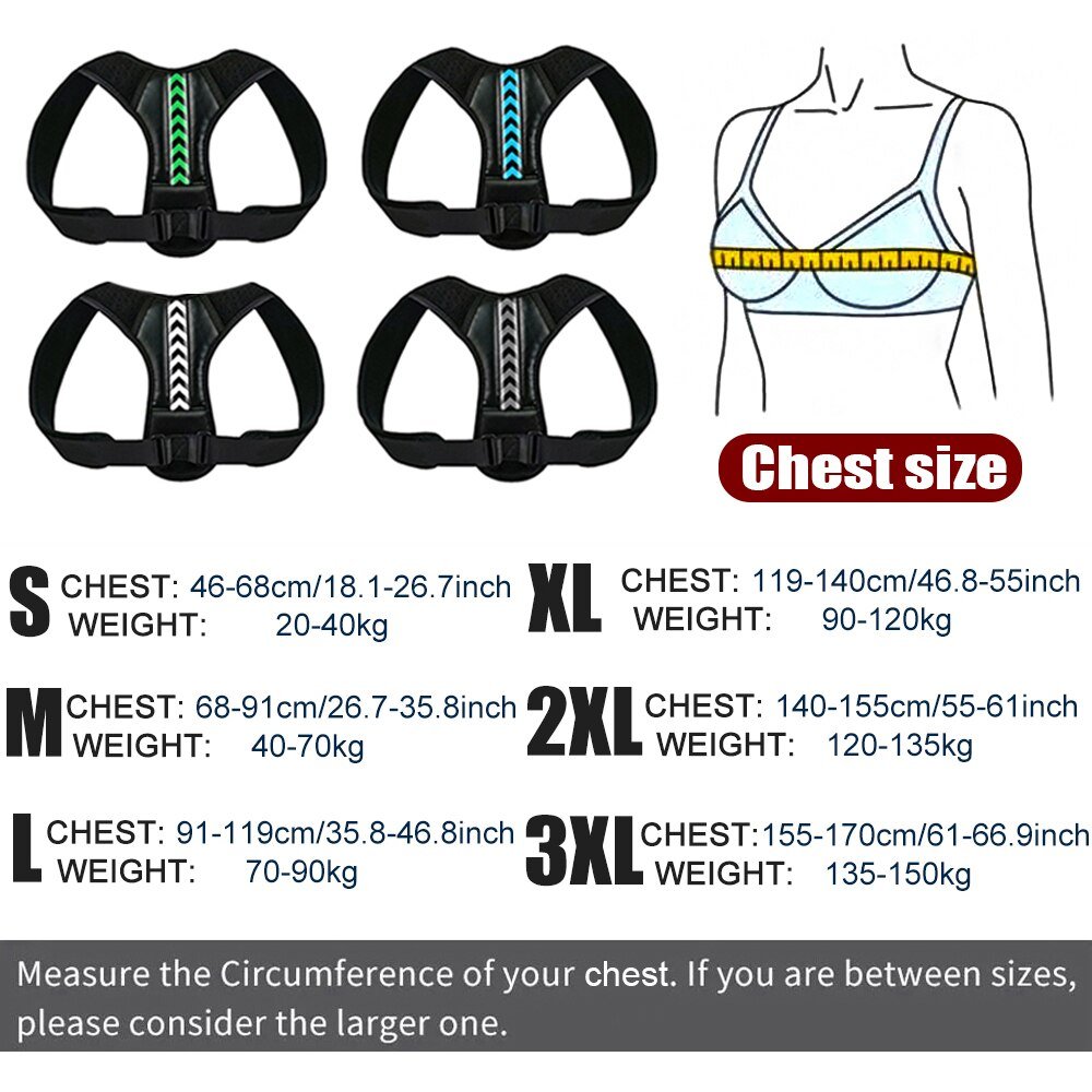 Adjustable Shoulder Posture Support Brace, Padded Figure-Eight Harness