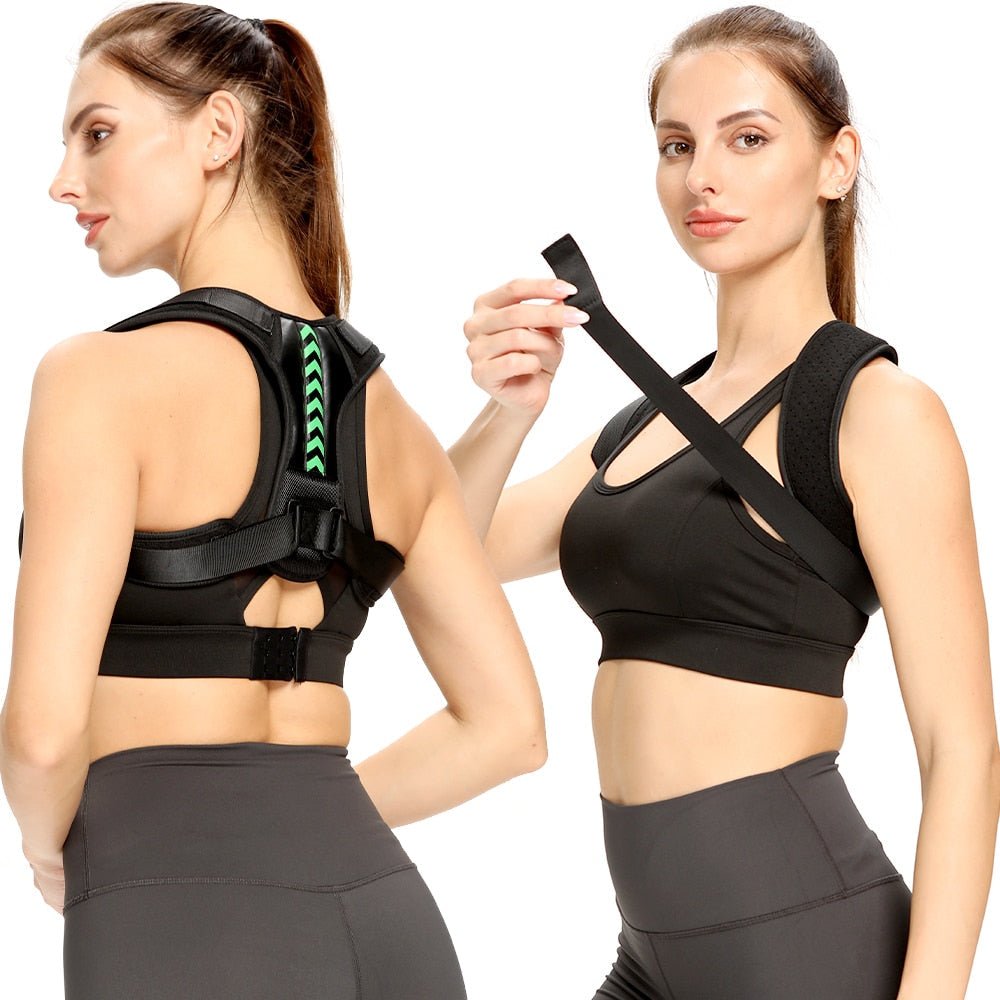 Adjustable Shoulder Posture Support Brace, Padded Figure-Eight Harness