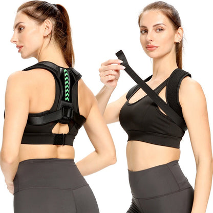 Adjustable Shoulder Posture Support Brace, Padded Figure-Eight Harness