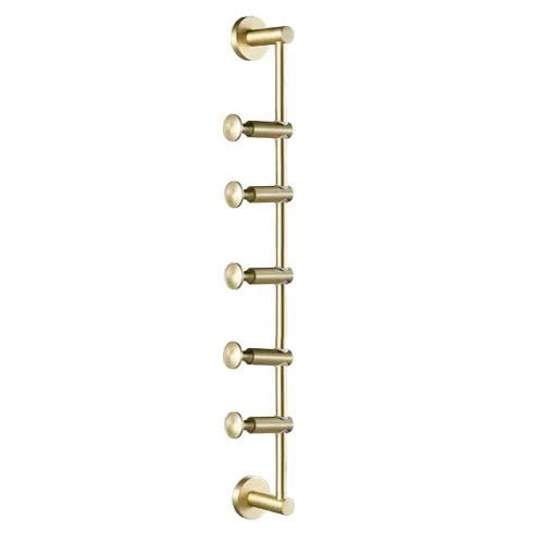 Adjustable Brass Wall Hanger – Stylish Storage for Hats, Scarves & Bags