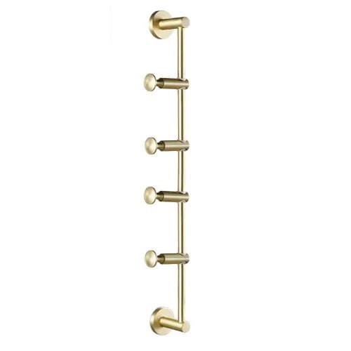 Adjustable Brass Wall Hanger – Stylish Storage for Hats, Scarves & Bags