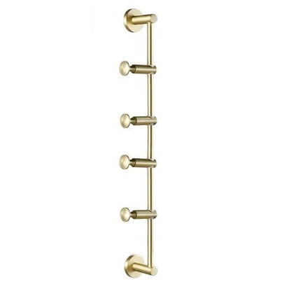 Adjustable Brass Wall Hanger – Stylish Storage for Hats, Scarves & Bags