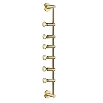 Adjustable Brass Wall Hanger – Stylish Storage for Hats, Scarves & Bags