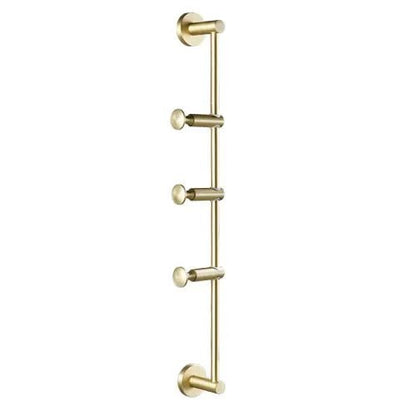 Adjustable Brass Wall Hanger – Stylish Storage for Hats, Scarves & Bags