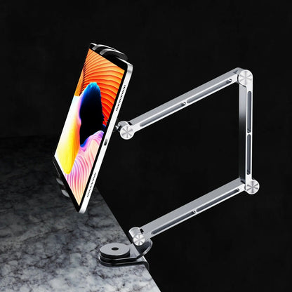 Adjustable Rotating Tablet Stand Holder - Portable Monitor Tablet Holder, Pad and Phone Clip Mount