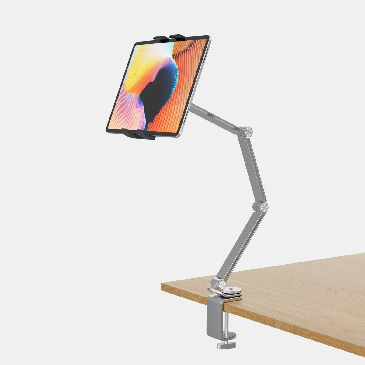 Adjustable Rotating Tablet Stand Holder - Portable Monitor Tablet Holder, Pad and Phone Clip Mount