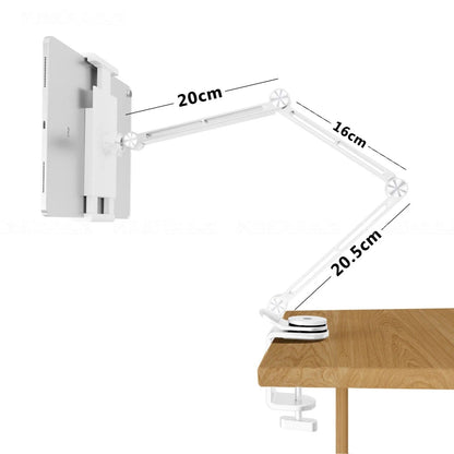 Adjustable Rotating Tablet Stand Holder - Portable Monitor Tablet Holder, Pad and Phone Clip Mount